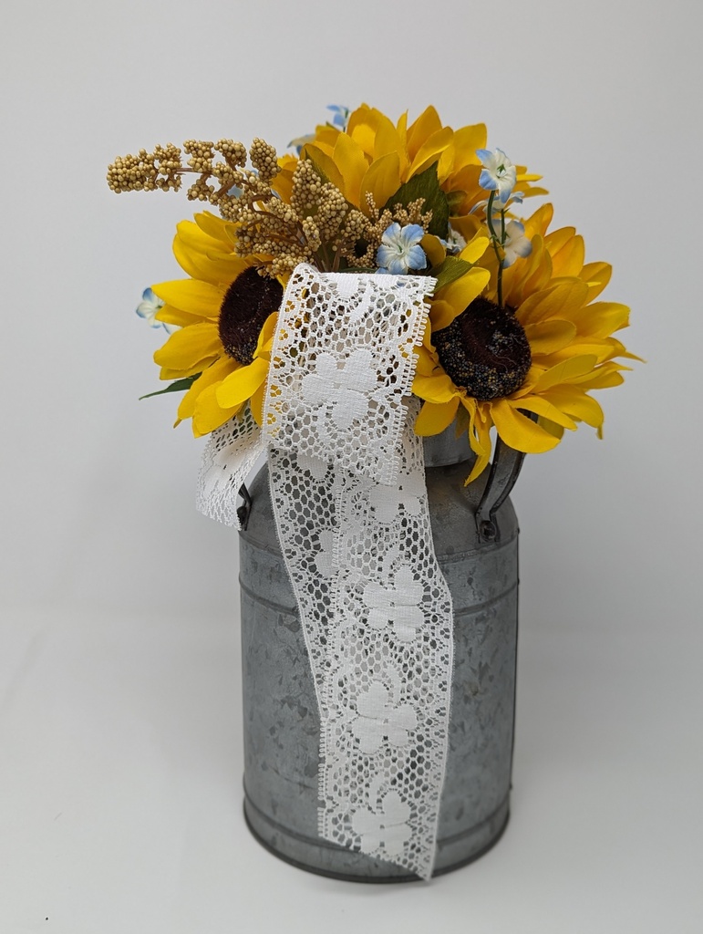 Galvanized Tin Flower Holder