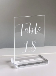 Acrylic Table Numbers