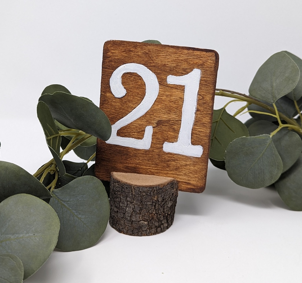 Wooden Table Numbers