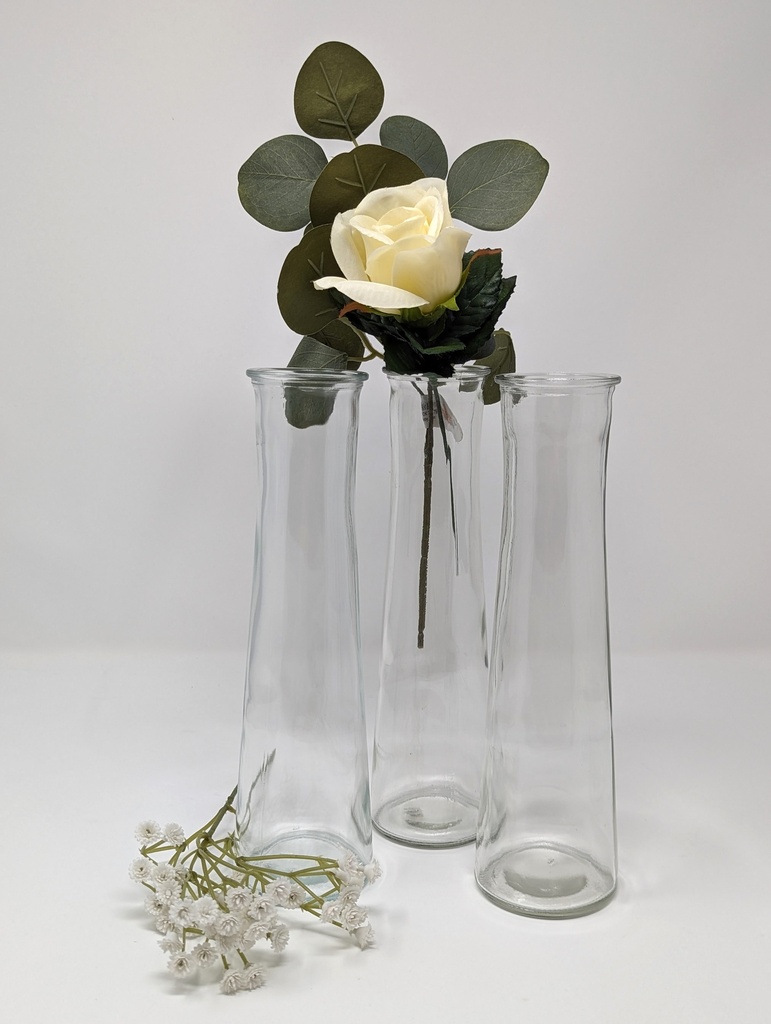 Tall Clear Bud Vase 