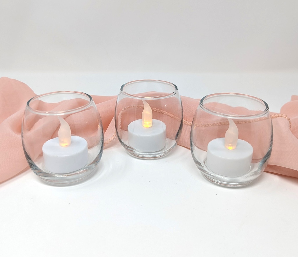 Clear Glass Fishbowl Votive