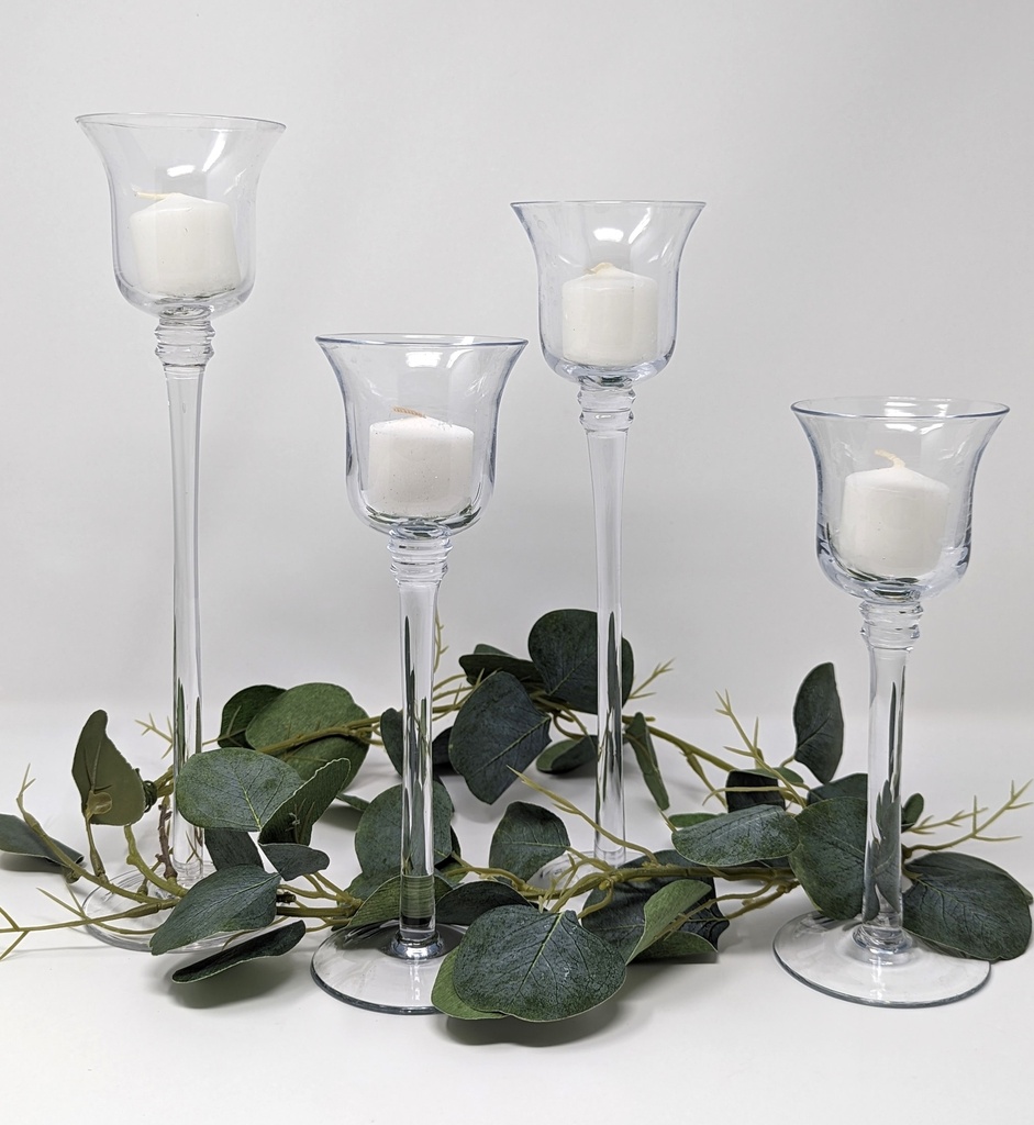 Tulip Stemmed Votive Holders Set of 4