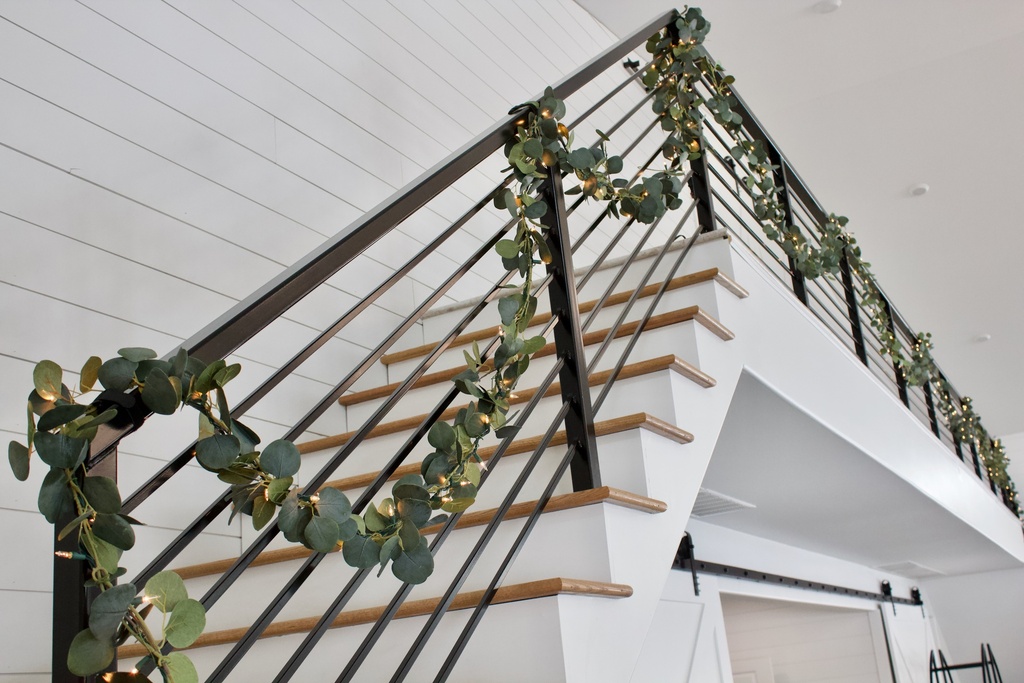 Strands of Lighted Eucalyptus Garland